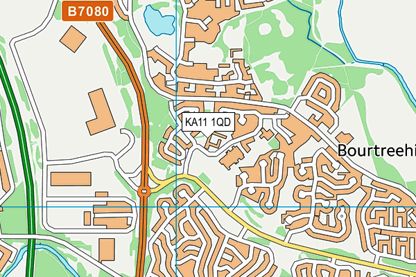 KA11 1QD map - OS VectorMap District (Ordnance Survey) KA11 1QD map - OS VectorMap District (Ordnance Survey)