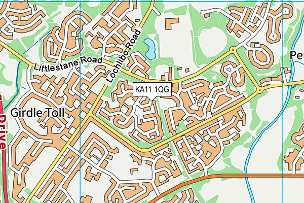 KA11 1QG map - OS VectorMap District (Ordnance Survey) KA11 1QG map - OS VectorMap District (Ordnance Survey)