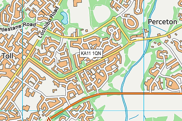 KA11 1QN map - OS VectorMap District (Ordnance Survey) KA11 1QN map - OS VectorMap District (Ordnance Survey)