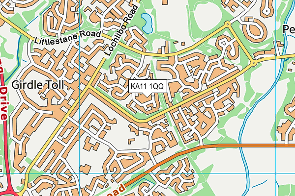 KA11 1QQ map - OS VectorMap District (Ordnance Survey) KA11 1QQ map - OS VectorMap District (Ordnance Survey)
