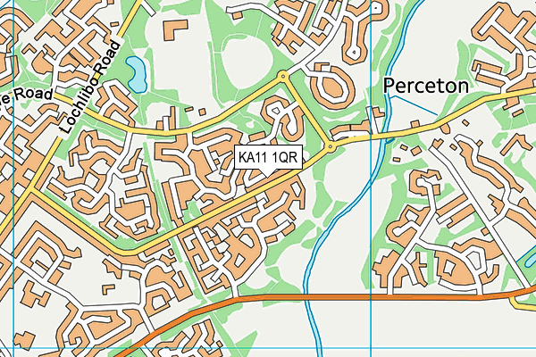 KA11 1QR map - OS VectorMap District (Ordnance Survey) KA11 1QR map - OS VectorMap District (Ordnance Survey)