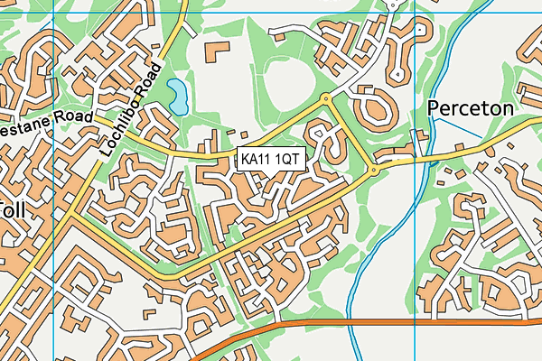 KA11 1QT map - OS VectorMap District (Ordnance Survey) KA11 1QT map - OS VectorMap District (Ordnance Survey)