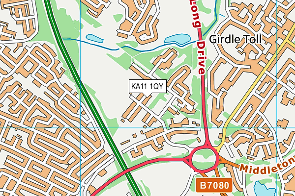 KA11 1QY map - OS VectorMap District (Ordnance Survey) KA11 1QY map - OS VectorMap District (Ordnance Survey)