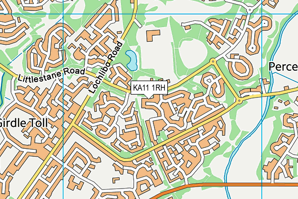 KA11 1RH map - OS VectorMap District (Ordnance Survey) KA11 1RH map - OS VectorMap District (Ordnance Survey)