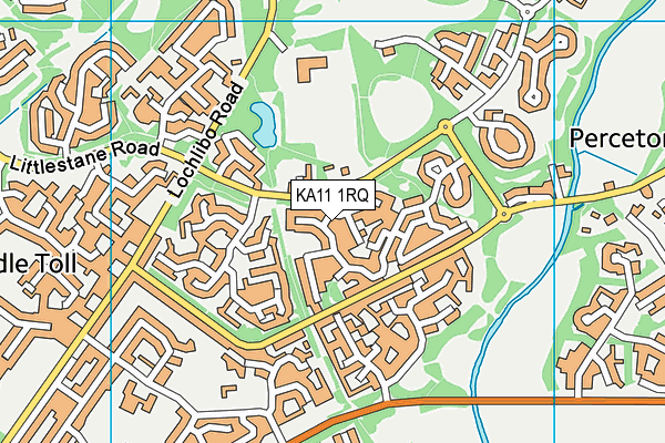 KA11 1RQ map - OS VectorMap District (Ordnance Survey) KA11 1RQ map - OS VectorMap District (Ordnance Survey)