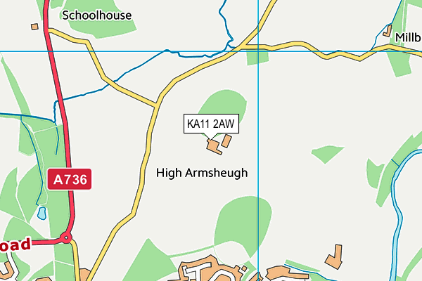 KA11 2AW map - OS VectorMap District (Ordnance Survey) KA11 2AW map - OS VectorMap District (Ordnance Survey)