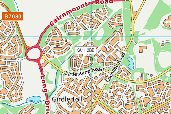 KA11 2BE map - OS VectorMap District (Ordnance Survey) KA11 2BE map - OS VectorMap District (Ordnance Survey)