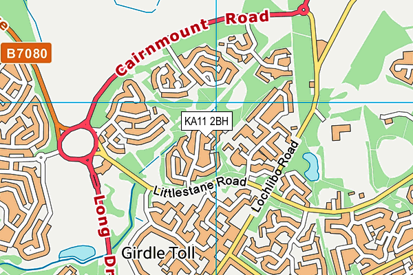 KA11 2BH map - OS VectorMap District (Ordnance Survey) KA11 2BH map - OS VectorMap District (Ordnance Survey)