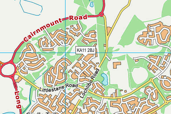 KA11 2BJ map - OS VectorMap District (Ordnance Survey) KA11 2BJ map - OS VectorMap District (Ordnance Survey)