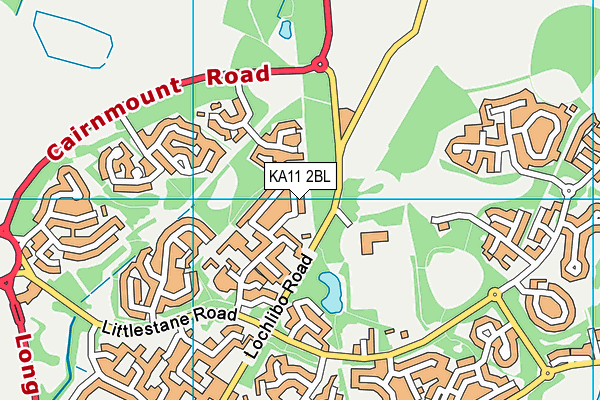 KA11 2BL map - OS VectorMap District (Ordnance Survey) KA11 2BL map - OS VectorMap District (Ordnance Survey)