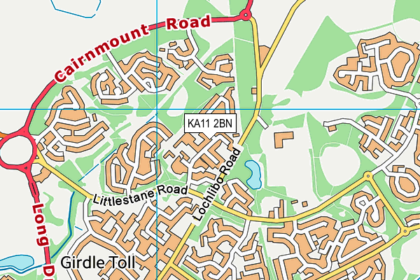 KA11 2BN map - OS VectorMap District (Ordnance Survey) KA11 2BN map - OS VectorMap District (Ordnance Survey)