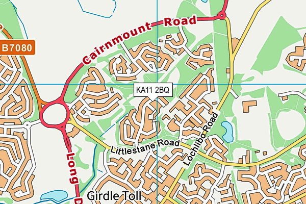 KA11 2BQ map - OS VectorMap District (Ordnance Survey)