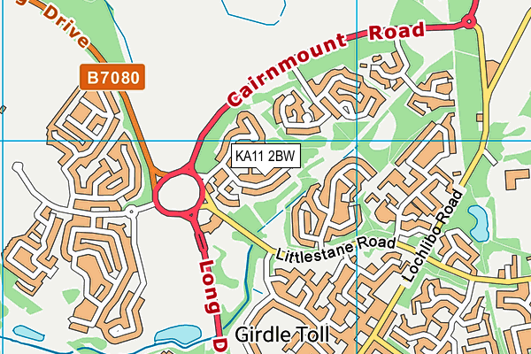 KA11 2BW map - OS VectorMap District (Ordnance Survey) KA11 2BW map - OS VectorMap District (Ordnance Survey)