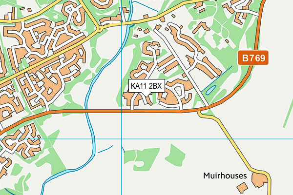 KA11 2BX map - OS VectorMap District (Ordnance Survey) KA11 2BX map - OS VectorMap District (Ordnance Survey)
