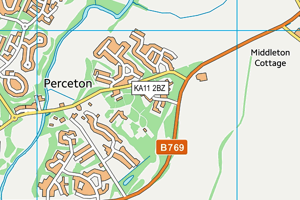 KA11 2BZ map - OS VectorMap District (Ordnance Survey) KA11 2BZ map - OS VectorMap District (Ordnance Survey)