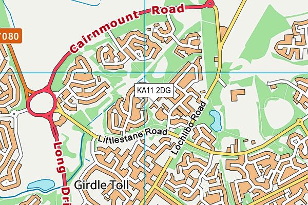 KA11 2DG map - OS VectorMap District (Ordnance Survey) KA11 2DG map - OS VectorMap District (Ordnance Survey)