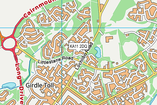 KA11 2DQ map - OS VectorMap District (Ordnance Survey) KA11 2DQ map - OS VectorMap District (Ordnance Survey)