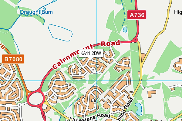 KA11 2DW map - OS VectorMap District (Ordnance Survey) KA11 2DW map - OS VectorMap District (Ordnance Survey)