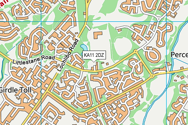 KA11 2DZ map - OS VectorMap District (Ordnance Survey) KA11 2DZ map - OS VectorMap District (Ordnance Survey)