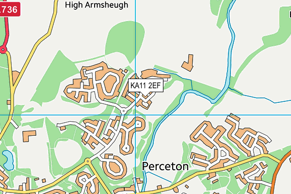 KA11 2EF map - OS VectorMap District (Ordnance Survey) KA11 2EF map - OS VectorMap District (Ordnance Survey)