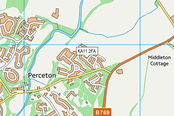 KA11 2FA map - OS VectorMap District (Ordnance Survey) KA11 2FA map - OS VectorMap District (Ordnance Survey)