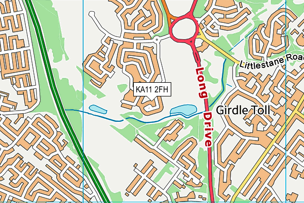 KA11 2FH map - OS VectorMap District (Ordnance Survey) KA11 2FH map - OS VectorMap District (Ordnance Survey)