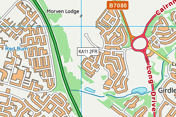 KA11 2FR map - OS VectorMap District (Ordnance Survey) KA11 2FR map - OS VectorMap District (Ordnance Survey)