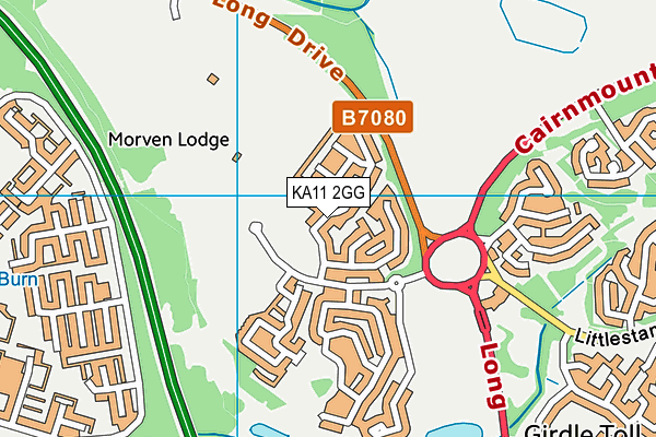 KA11 2GG map - OS VectorMap District (Ordnance Survey) KA11 2GG map - OS VectorMap District (Ordnance Survey)
