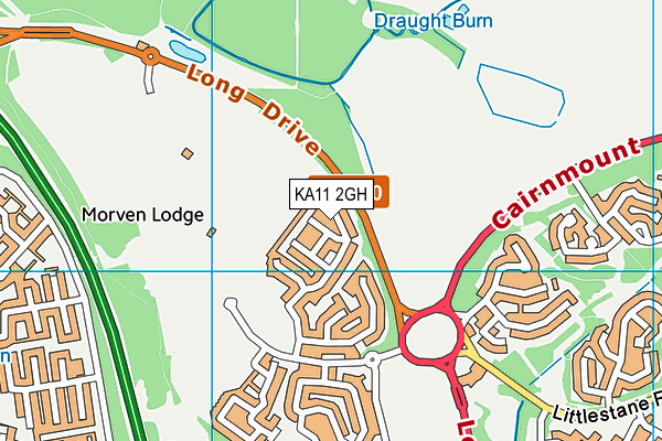 KA11 2GH map - OS VectorMap District (Ordnance Survey)