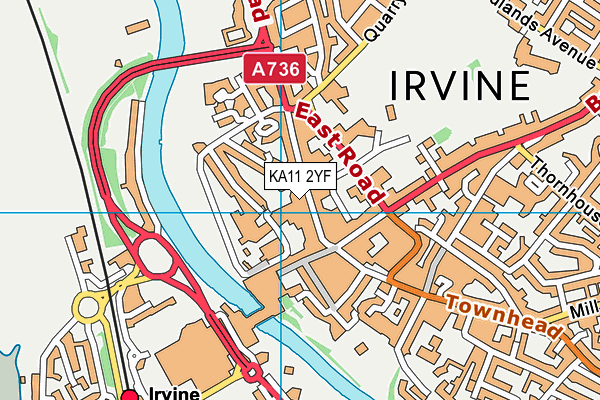 KA11 2YF map - OS VectorMap District (Ordnance Survey) KA11 2YF map - OS VectorMap District (Ordnance Survey)