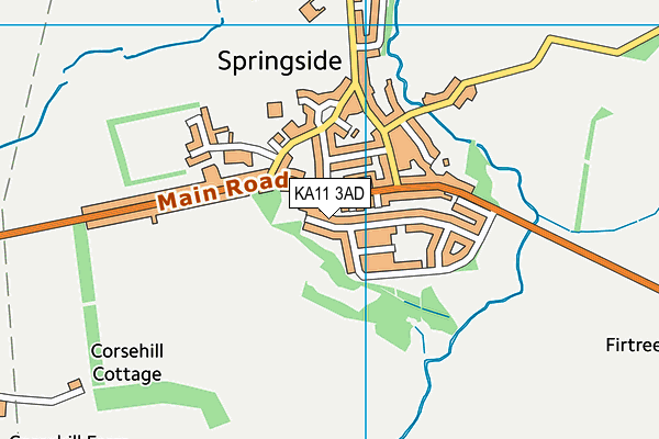 KA11 3AD map - OS VectorMap District (Ordnance Survey) KA11 3AD map - OS VectorMap District (Ordnance Survey)
