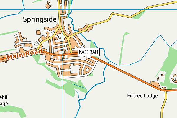 KA11 3AH map - OS VectorMap District (Ordnance Survey) KA11 3AH map - OS VectorMap District (Ordnance Survey)