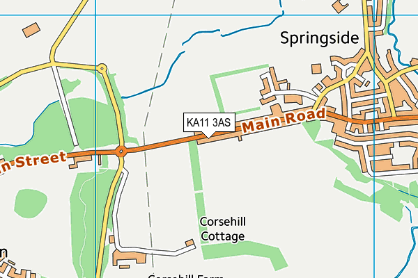 KA11 3AS map - OS VectorMap District (Ordnance Survey) KA11 3AS map - OS VectorMap District (Ordnance Survey)