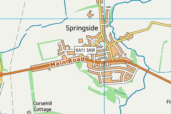 KA11 3AW map - OS VectorMap District (Ordnance Survey) KA11 3AW map - OS VectorMap District (Ordnance Survey)