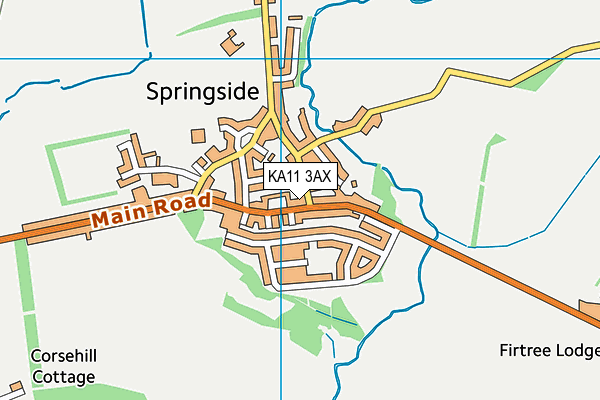 KA11 3AX map - OS VectorMap District (Ordnance Survey) KA11 3AX map - OS VectorMap District (Ordnance Survey)