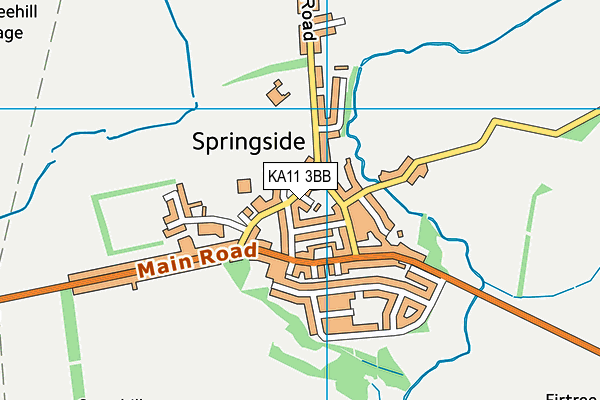 KA11 3BB map - OS VectorMap District (Ordnance Survey) KA11 3BB map - OS VectorMap District (Ordnance Survey)