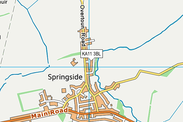 KA11 3BL map - OS VectorMap District (Ordnance Survey)