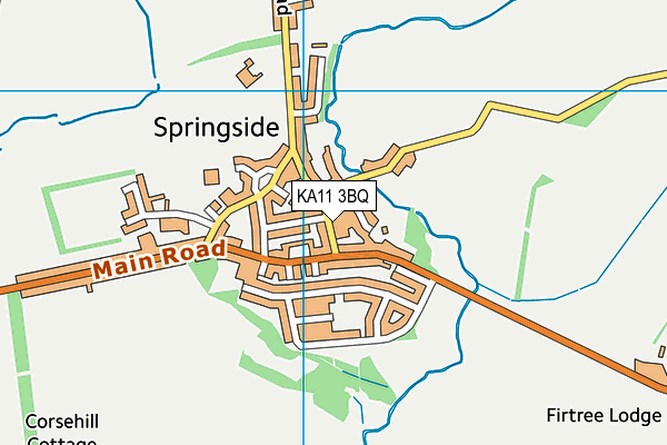 KA11 3BQ map - OS VectorMap District (Ordnance Survey)