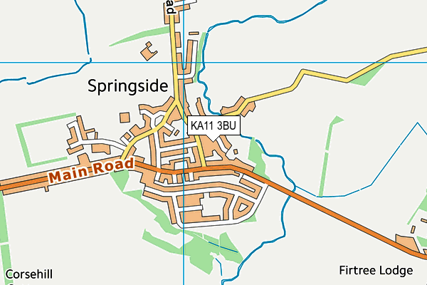 KA11 3BU map - OS VectorMap District (Ordnance Survey) KA11 3BU map - OS VectorMap District (Ordnance Survey)