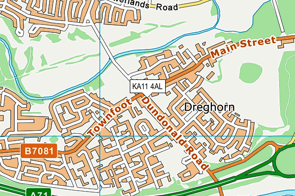 KA11 4AL map - OS VectorMap District (Ordnance Survey) KA11 4AL map - OS VectorMap District (Ordnance Survey)