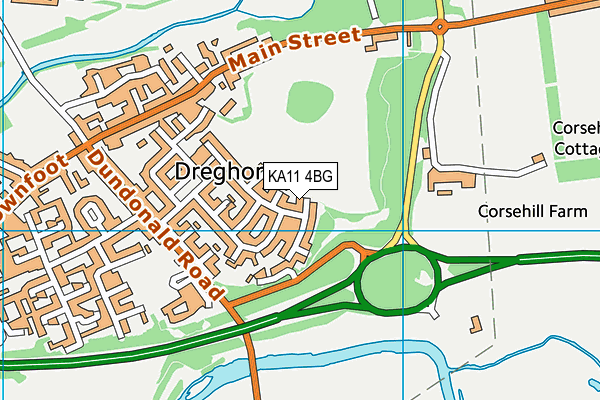 KA11 4BG map - OS VectorMap District (Ordnance Survey) KA11 4BG map - OS VectorMap District (Ordnance Survey)