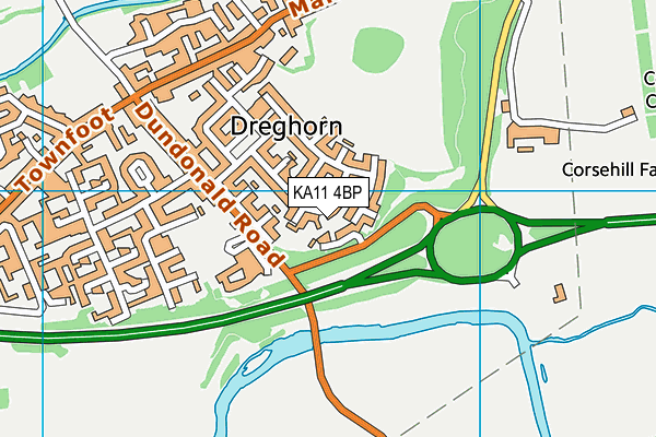 KA11 4BP map - OS VectorMap District (Ordnance Survey) KA11 4BP map - OS VectorMap District (Ordnance Survey)