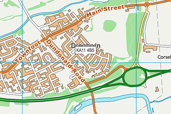 KA11 4BS map - OS VectorMap District (Ordnance Survey) KA11 4BS map - OS VectorMap District (Ordnance Survey)
