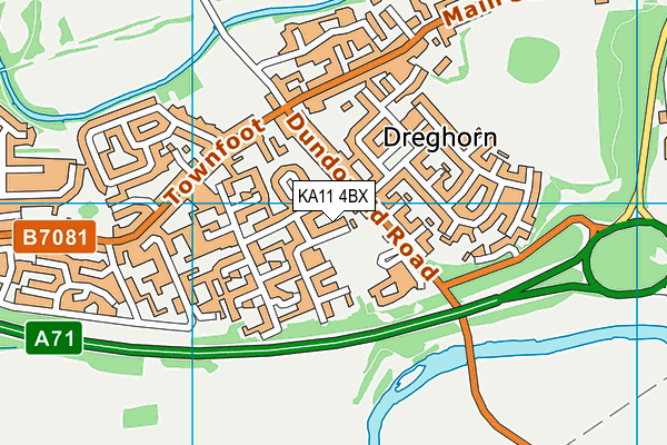 KA11 4BX map - OS VectorMap District (Ordnance Survey) KA11 4BX map - OS VectorMap District (Ordnance Survey)