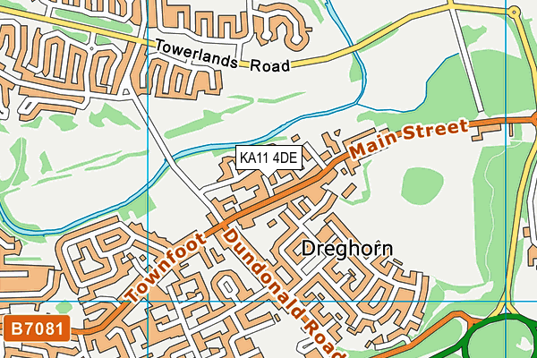 KA11 4DE map - OS VectorMap District (Ordnance Survey) KA11 4DE map - OS VectorMap District (Ordnance Survey)