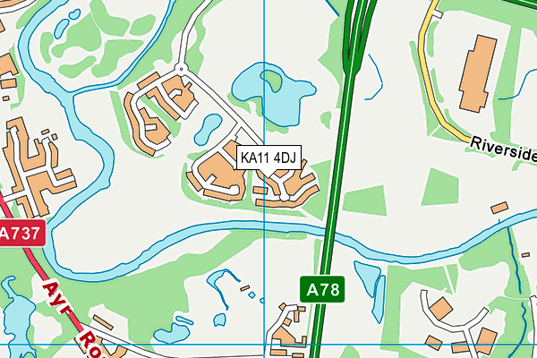 KA11 4DJ map - OS VectorMap District (Ordnance Survey) KA11 4DJ map - OS VectorMap District (Ordnance Survey)