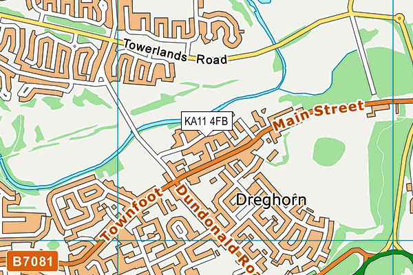 KA11 4FB map - OS VectorMap District (Ordnance Survey) KA11 4FB map - OS VectorMap District (Ordnance Survey)