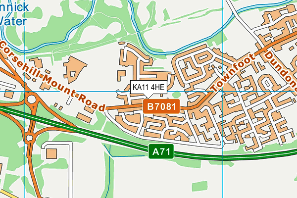 KA11 4HE map - OS VectorMap District (Ordnance Survey) KA11 4HE map - OS VectorMap District (Ordnance Survey)