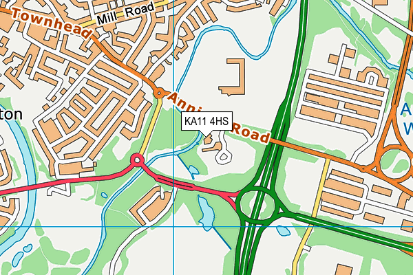 KA11 4HS map - OS VectorMap District (Ordnance Survey) KA11 4HS map - OS VectorMap District (Ordnance Survey)
