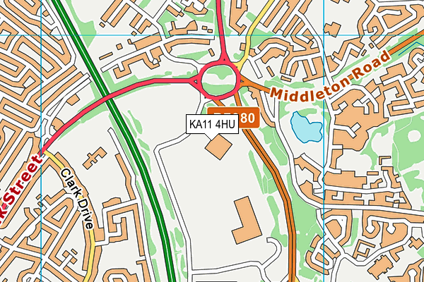 KA11 4HU map - OS VectorMap District (Ordnance Survey) KA11 4HU map - OS VectorMap District (Ordnance Survey)